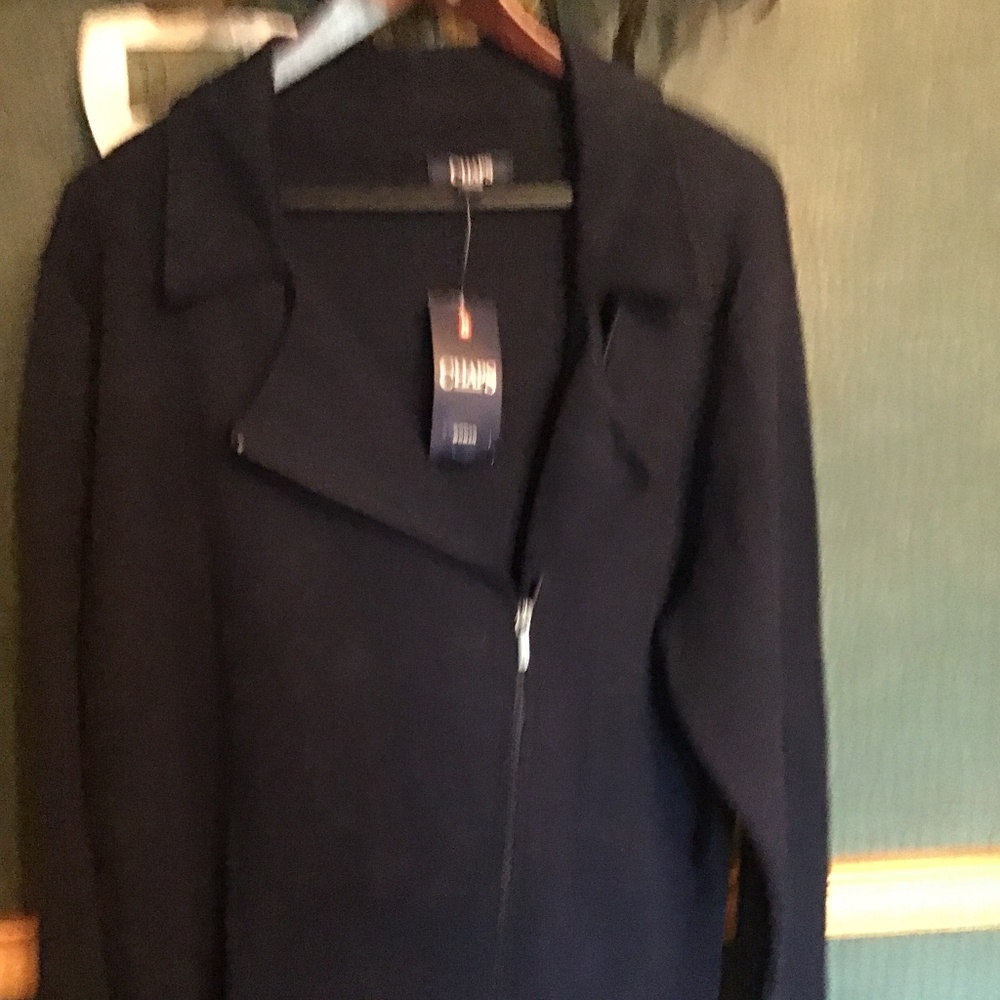 Chaps by Ralph Lauren jacket style sweater..NEW!  Smart style